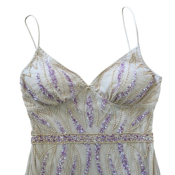 NWT Jump Women's Beaded Mesh Gown size 9 - 10 - Picture 7 of 12